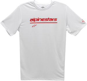 Tech Line Up Performance T-Shirt - White - Medium - Lutzka's Garage