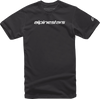 Linear Wordmark T-Shirt - Black/Gray - Medium - Lutzka's Garage