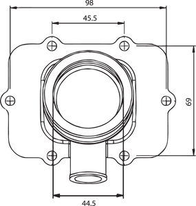 Carburetor Mounting Flange - Ski-Doo