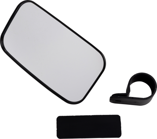 Mirror - Rear View - Rectangle - Black - 1-3/4