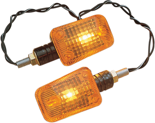 Mini Stalk Marker Lights - Carbon/Amber