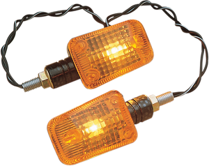 Mini Stalk Marker Lights - Carbon/Amber