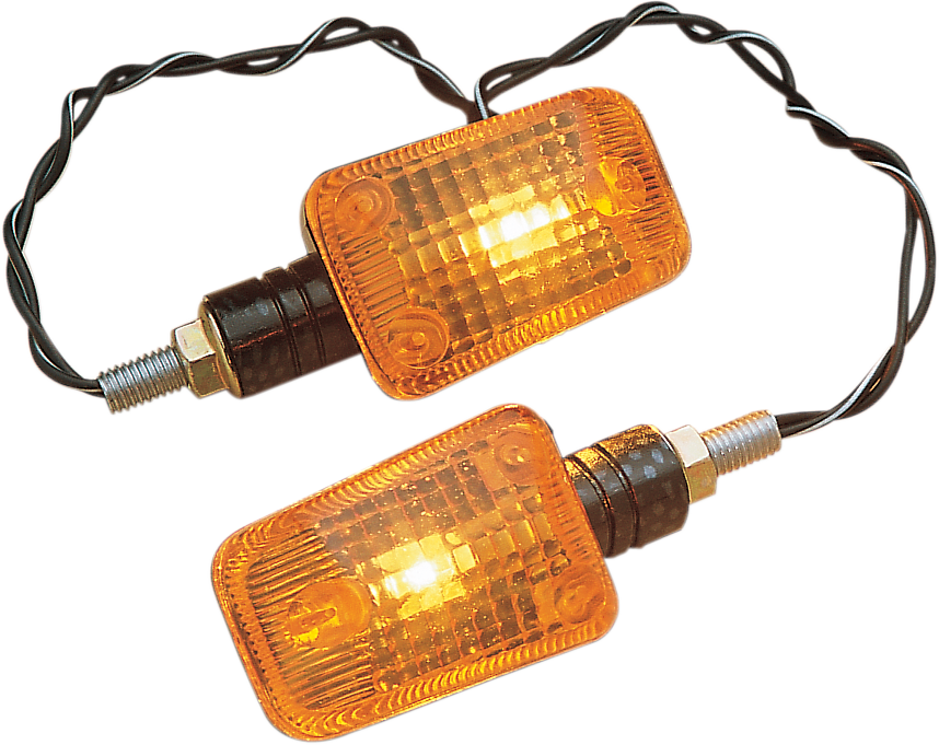 Mini Stalk Marker Lights - Carbon/Amber