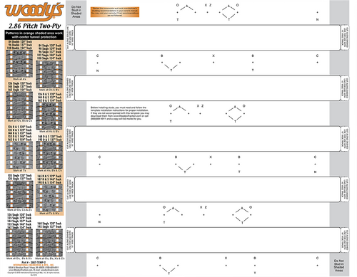 Studding Template - Track - 120