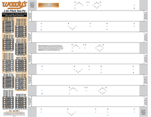 Studding Template - Track - 120"/129"/137"/146"/154" - 2.86" Pitch