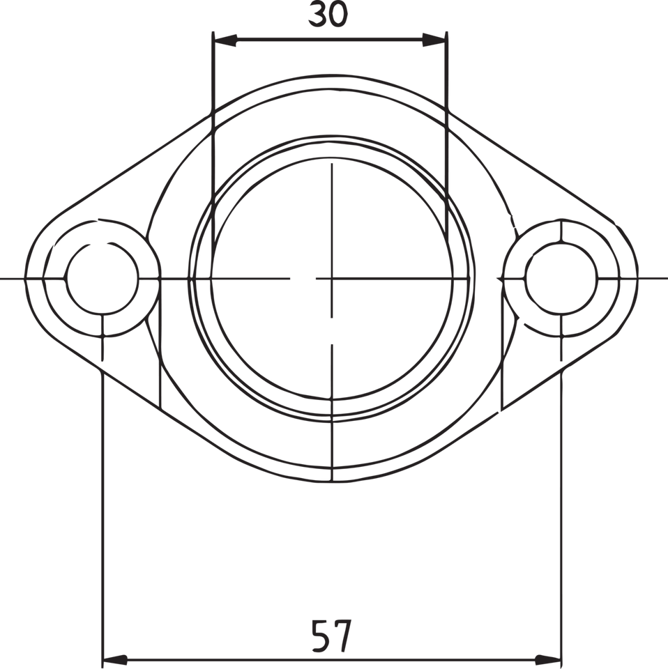 Carburetor Mounting Flange - Polaris