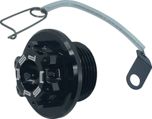 Oil Cap Kit - Black - M25 x 1.5 - Aprilia - Lutzka's Garage