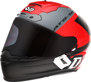 ATS-1R Helmet - Wyman - Red/Gray - Medium - Lutzka's Garage