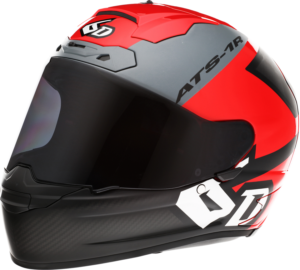 ATS-1R Helmet - Wyman - Red/Gray - Medium - Lutzka's Garage