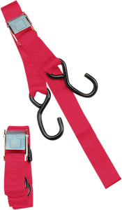 Cam Buckle Tie-Down - 1" x 5-1/2 - Red - Lutzka's Garage