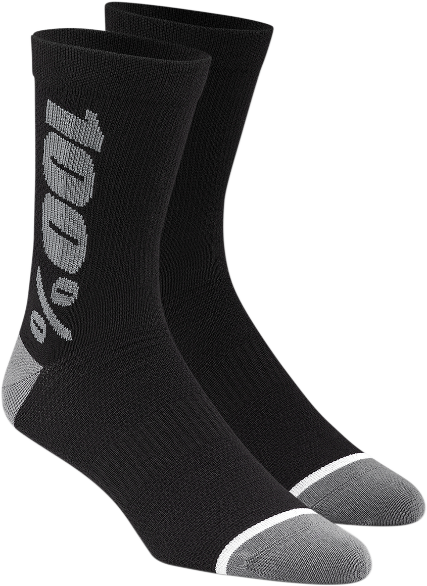 Merino Wool Performance Socks - Black/Gray - Large/XL - Lutzka's Garage