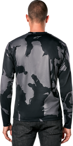 Performance Long-Sleeve T-Shirt - Black/Camo - Large - Lutzka's Garage