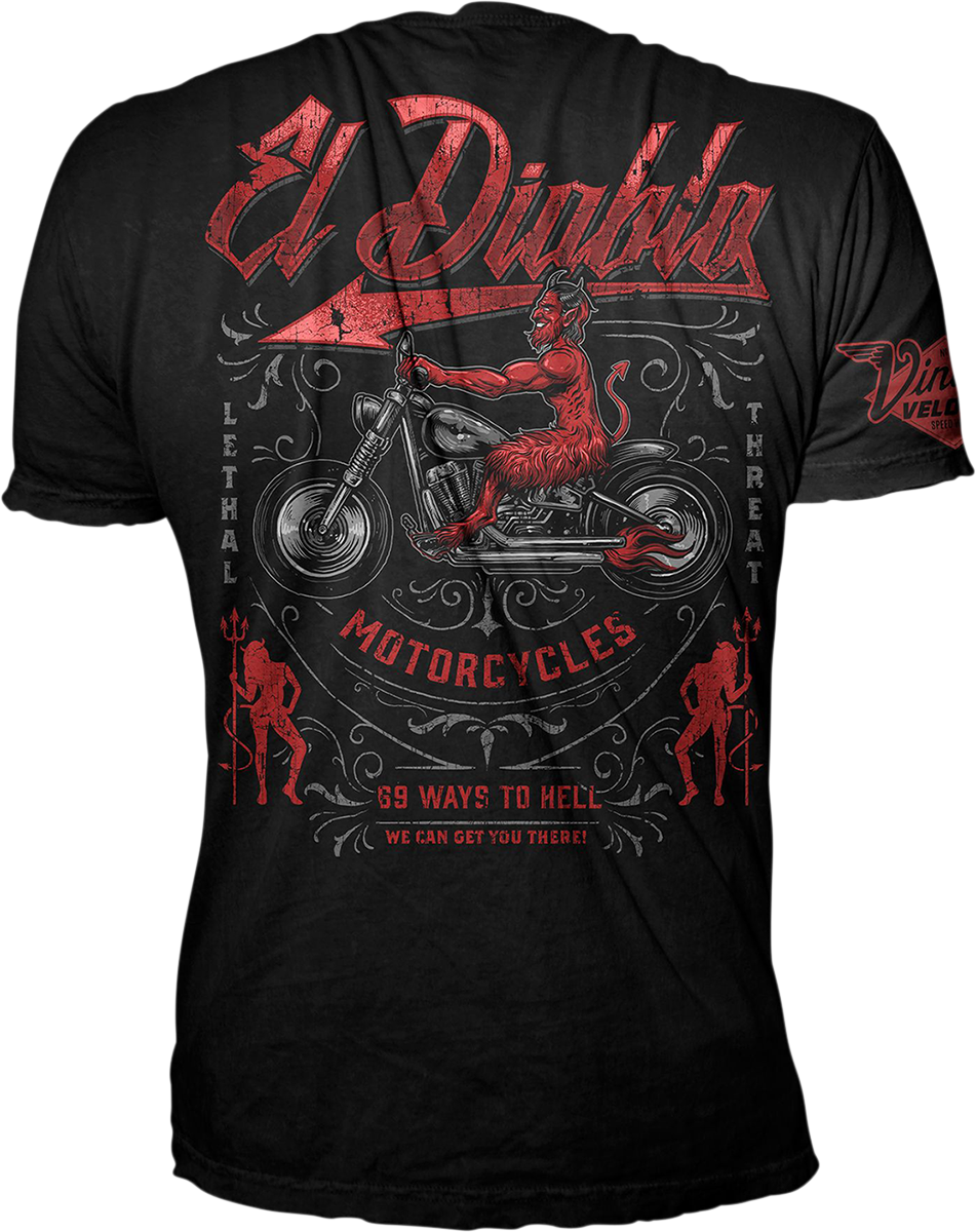 Vintage Velocity El Diablo T-Shirt - Black - Large - Lutzka's Garage