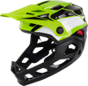 Child Maya Full Face Helmet - Race - Gloss Lime/White/Black - OS