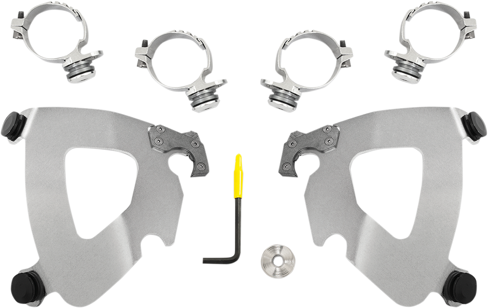 Gauntlet Mounting Kit - Polished - FXDL 14-17