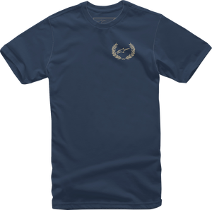 Wreath T-Shirt - Navy - Medium - Lutzka's Garage