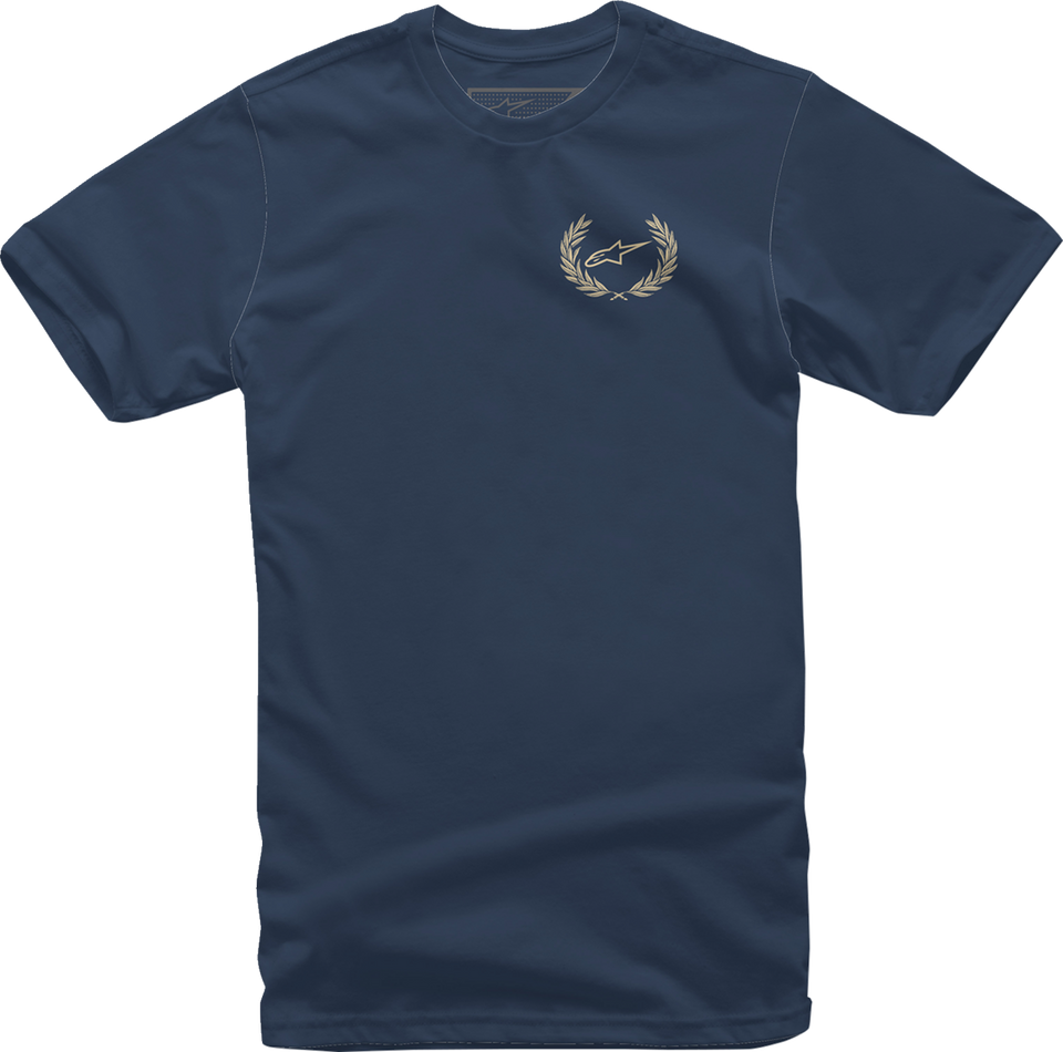 Wreath T-Shirt - Navy - Medium - Lutzka's Garage