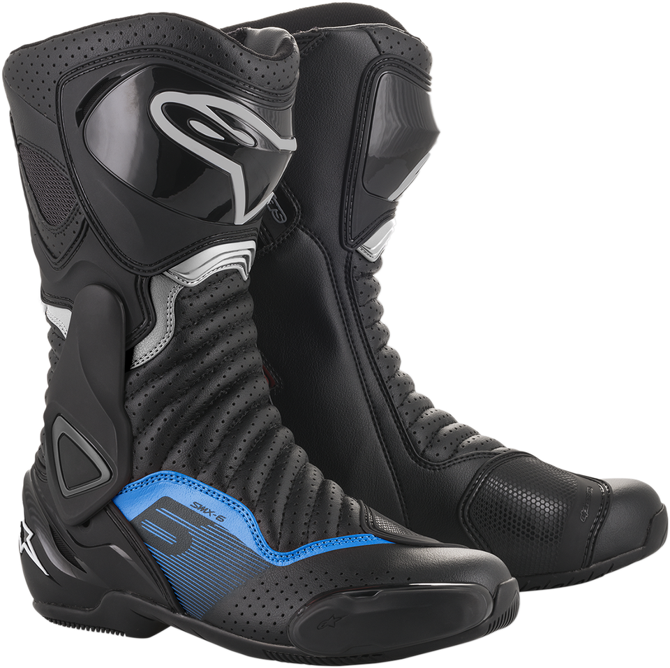 SMX-6 v2 Vented Boots - Black/Gray/Blue - US 11.5 / EU 46 - Lutzka's Garage