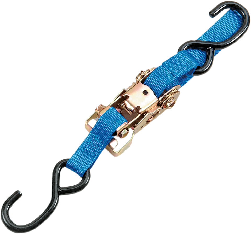 Heavy-Duty Ratchet Tie-Down - 1" x 6 - Blue - Lutzka's Garage