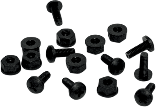 Nylon Windscreen Fastener Set - Black - Lutzka's Garage