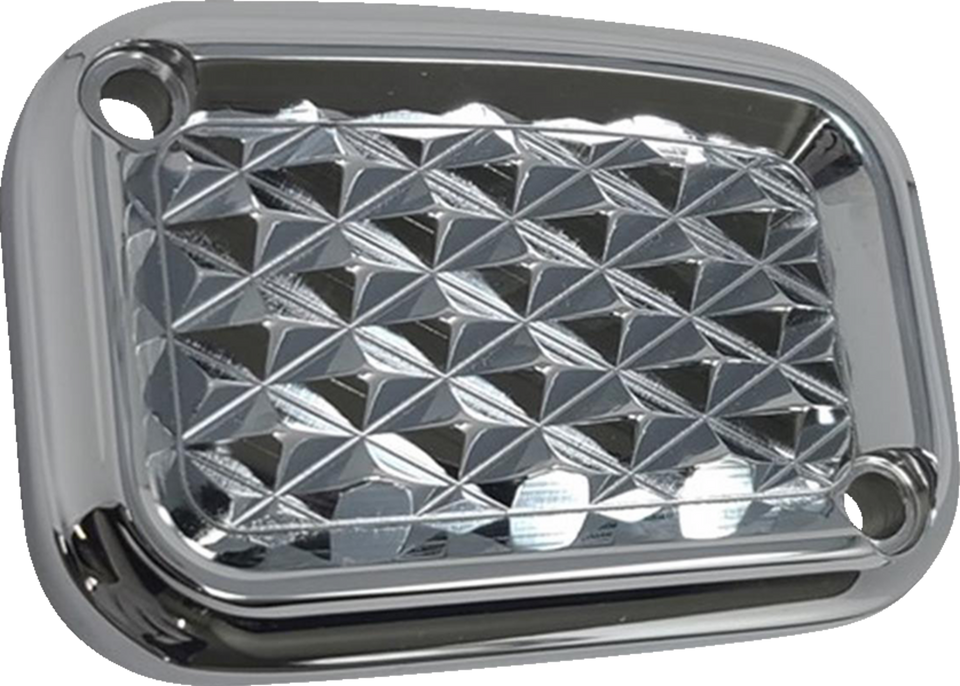 Master Cylinder Lid - Clutch - Diamondback - Chrome - Lutzka's Garage