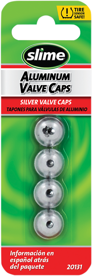 Valve Stem Caps - Silver - 4 Pack - Lutzka's Garage