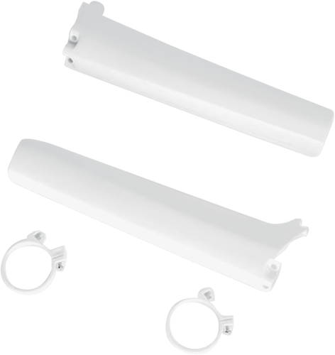 Fork Cover - White - RM - 92-93 - Lutzka's Garage