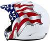 FX-17 Helmet - Flag - White - XS - Lutzka's Garage