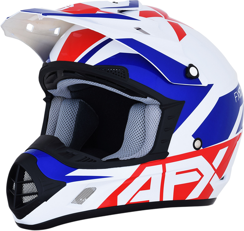 FX-17 Helmet - Aced - Red/White/Blue - Small - Lutzka's Garage