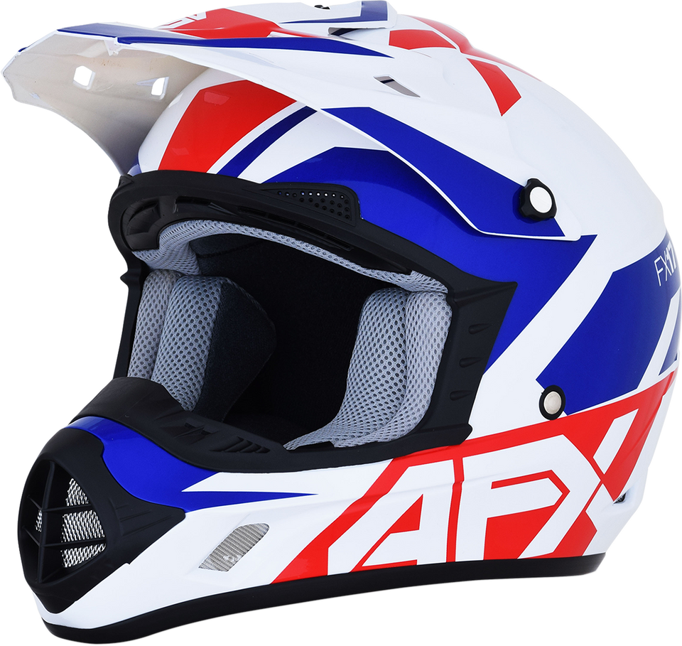 FX-17 Helmet - Aced - Red/White/Blue - Small - Lutzka's Garage