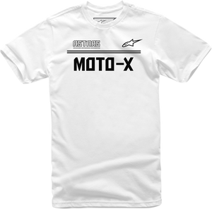 Moto X T-Shirt - White/Black - Medium - Lutzka's Garage