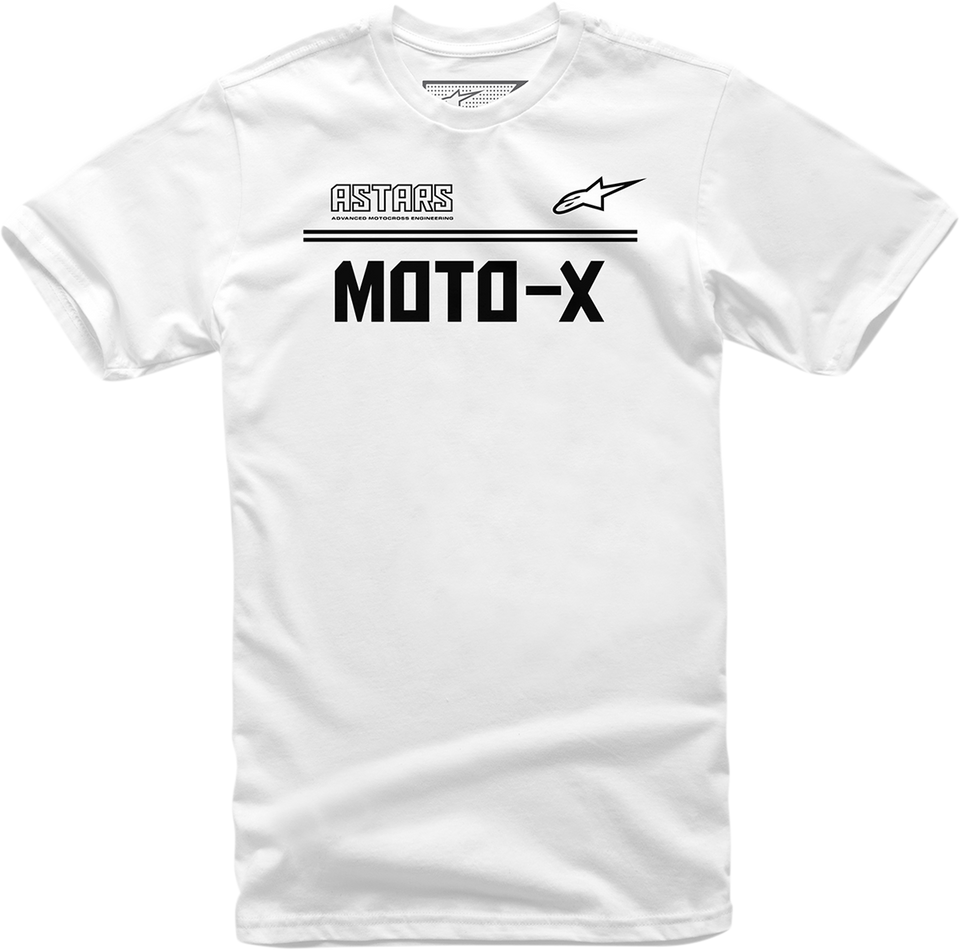 Moto X T-Shirt - White/Black - Medium - Lutzka's Garage