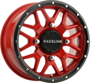 Wheel - Krank - Simulated Beadlock - Front/Rear - Red - 14x7 - 4/137 - 5+2 (+10 mm) - Lutzka's Garage