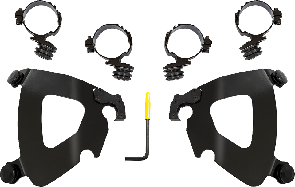 Gauntlet Mounting Kit - Black - Honda - Lutzka's Garage