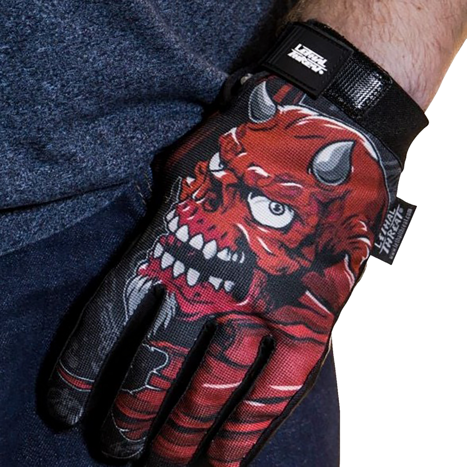 Good N Evil Skulls Gloves - Black - Medium - Lutzka's Garage