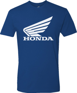 Honda Wing T-Shirt - Blue - Small - Lutzka's Garage