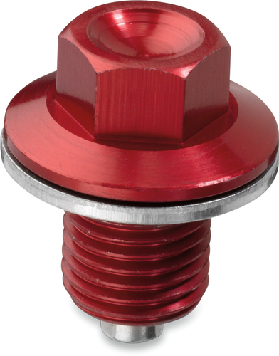 Magnetic Drain Plug - Red - Yamaha - Lutzka's Garage