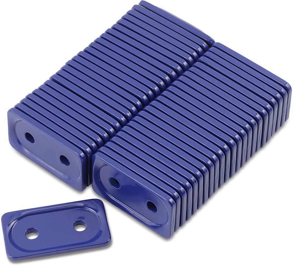 Support Plates - Blue - Double - 48 Pack - Lutzka's Garage