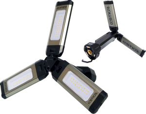 Shop Light w/Tripod - Work Area/Mobile - 2000 Lumens - Rechargeable