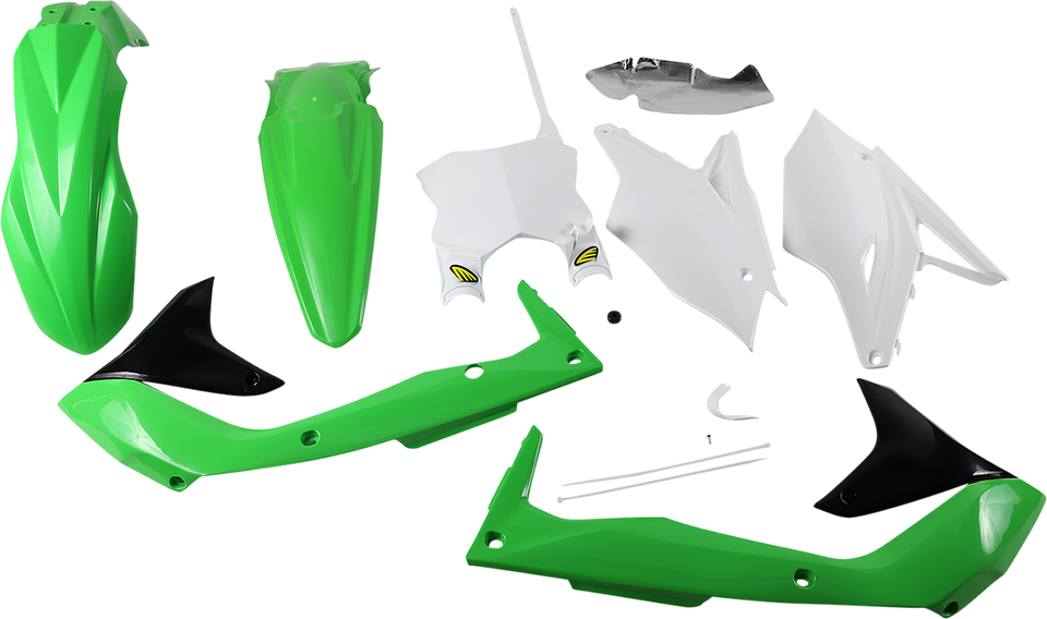 5 Piece Replica Body Kit - OE Green/White/Black - KX 450F