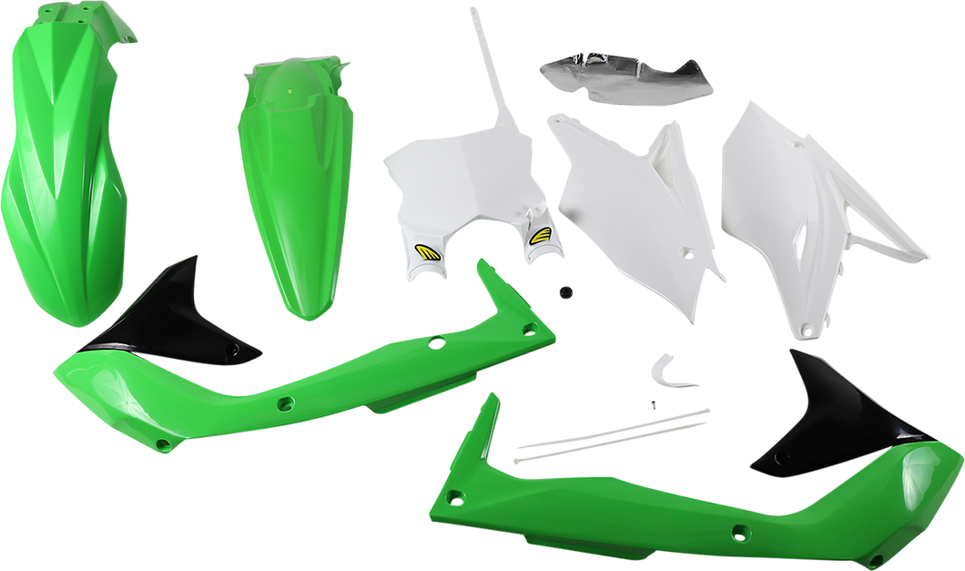 5 Piece Replica Body Kit - OE Green/White/Black - KX 450F