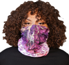 Watercolor Skull Face Neck Scarf