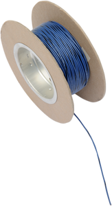 100 Wire Spool - 18 Gauge - Blue/Black - Lutzka's Garage