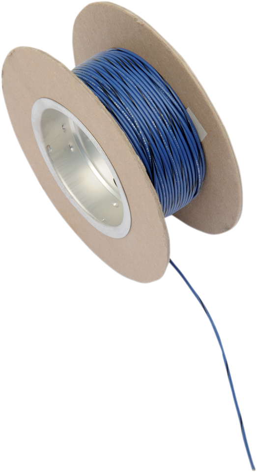 100 Wire Spool - 18 Gauge - Blue/Black - Lutzka's Garage