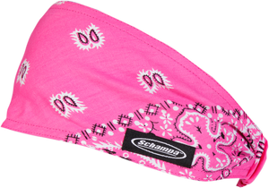 Mini Doo-Z Headwrap - Pink White/Black Paisley