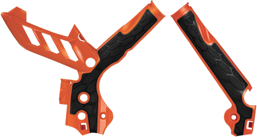 X-Grip Frame Guards - Orange/Black - KTM - Lutzka's Garage