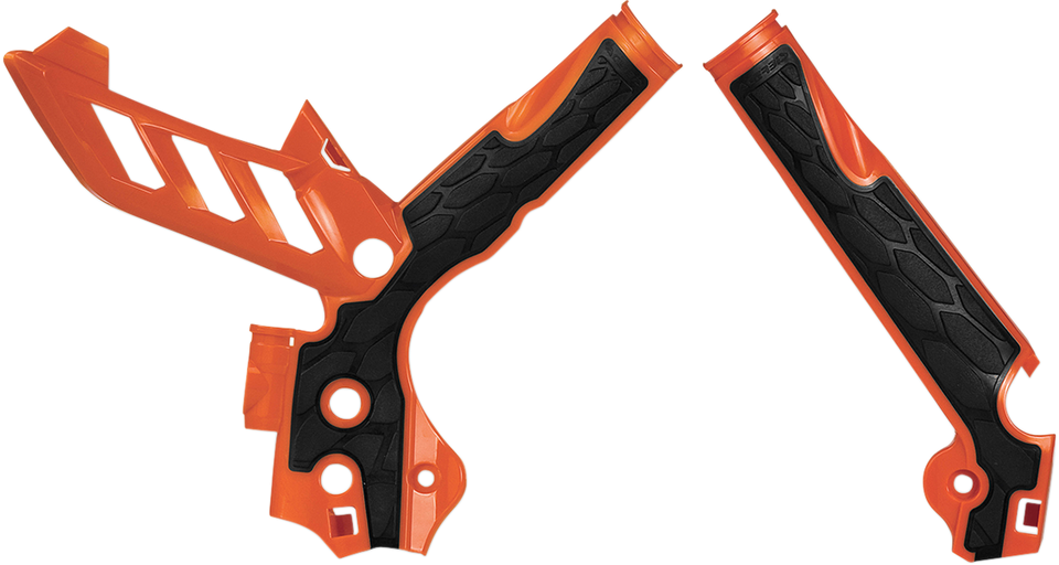 X-Grip Frame Guards - Orange/Black - KTM - Lutzka's Garage