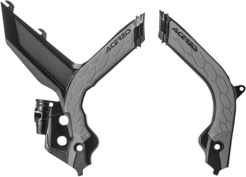 X-Grip Frame Guards - Black/Silver - KTM - Lutzka's Garage