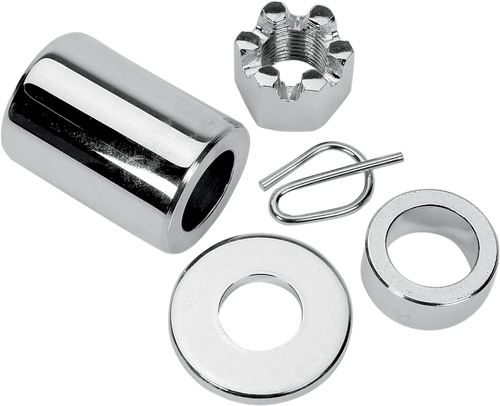 Axle Spacer - Rear - Chrome - Kit - 00-05 Dyna - Lutzka's Garage