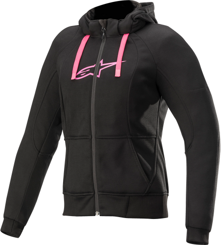 Womens Sport Jacket/Hoodie - Black/Pink- 2XL